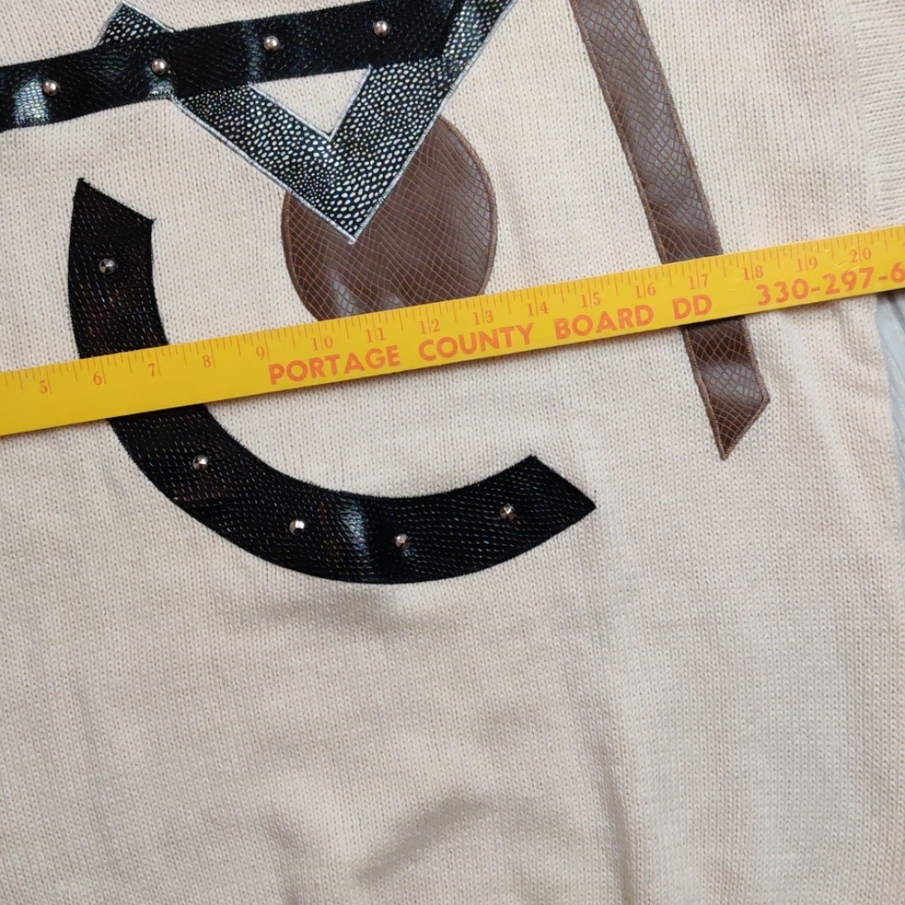 Vintage Deadstock 80's Maori Bee leather sweater - Picture 4 of 6